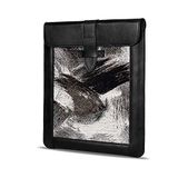 Londo iPad Pro 12.9 Case 2020 - Genuine Top Grain Leather iPad Case with Woven Garment Design for 2018-2020 iPad Pro 3rd & 4th Generation - Compatible with All 12 Inch Tablets - Cinnamon (Black)