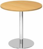 hjh OFFICE PRO Bistro F80R C - Table de conférence Hêtre / Chrome