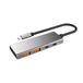 Watio Wave Hub – adapter type C naar 2 x USB 3.2 en 2 x type C 3.2, snelheid 10 Gbit/s, PD 100 W, compact en veelzijdig, ideaal voor meerdere apparaten.