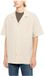 Emporio Armani Signature Gestreept Korte Mouw Regular Fit Polyamide Beige Casual Heren S