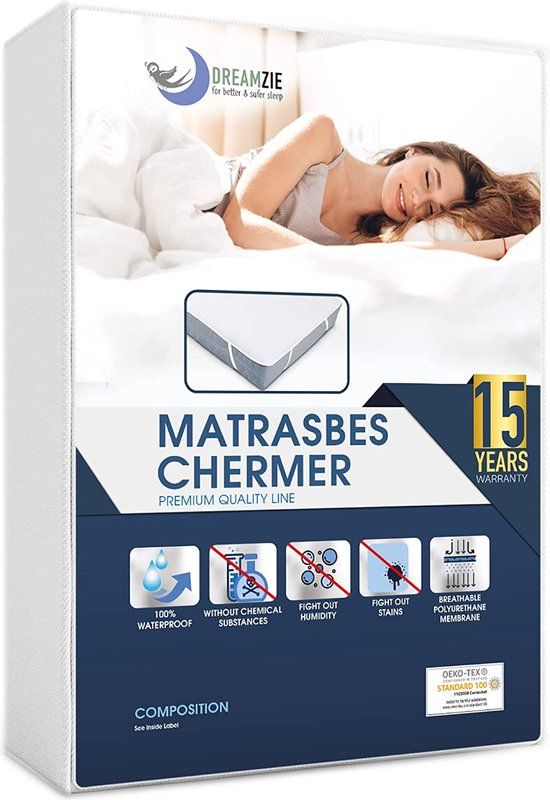 Dreamzie Matrasbeschermer - 180x200 cm - Waterdicht - OEKO-TEX®
