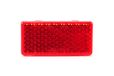 Reflector BORG-HICO Reflector hoekig met E-goedkeuring rood