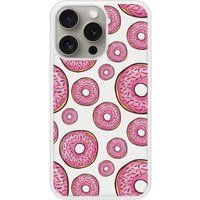 Apple Bedrukt siliconen hoesje compatibel met iPhone 15 Pro Donuts