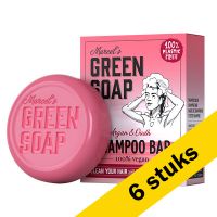 Aanbieding: 6x Marcel's Green Soap shampoo bar argan & oudh (90 gram)