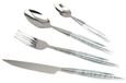 Solidchoice - Set de 24 couverts transparent en acier inoxydable