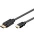 Wentronic 2m DP/HDMI Cable - Black