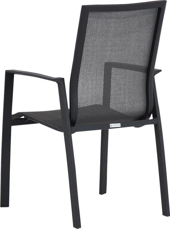 Lifestyle Garden Furniture Lifestyle Ultimate/Ancona 5-delige dining tuinset - 4 zitplaatsen - Grijs-antraciet