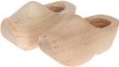 Merkloos / Sans marque Slager (Playwood) Klompjes Blank 6 Cm Hout Wit