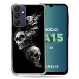 Cokitec Samsung Galaxy A15 4G / 5G Drievoudig doodshoofd Versterkte hoes