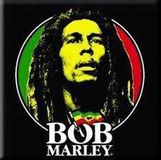Rock Off Bob Marley - Logo Face - Koelkast magneet - 7.5 x 7.5 cm