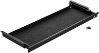 CAVO Stalen Documentenlade 850 mm zwart afsluitbaar met kabeldoorvoer Lade voor bureaus
