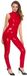 Black OV-Großhandel Vinyl Jumpsuit red M