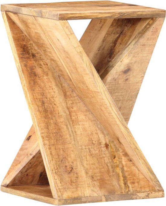 vidaXL Bijzettafel 35x35x55 cm massief mangohout