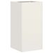 VidaXL Plantenbak Staal Wit 40x40x80 cm