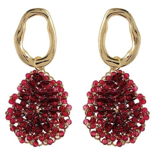 By Jam Gioielli Candy Sweet Jewellery oorbellen CS24243 goudkleurig/framboos