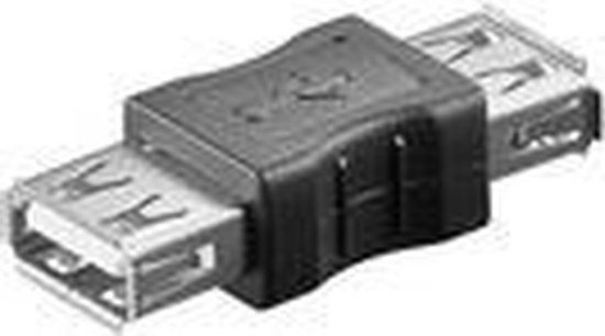 Microconnect USB 2.0 A-A F-F Adapter Zwart