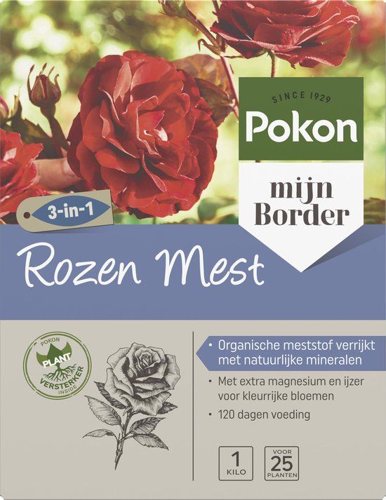 Pokon Rozen Mest - 1kg - 3-in-1 werking