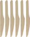 Depa BBQ/verjaardag/camping bestek - messen - 20x - hout - 16 cm - eco friendly/composteerbaar