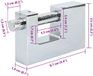 vidaXL - Hangslot - Zilver - Staal
