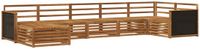 vidaXL Hoek loungeset Acacia hout Naturel