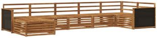 vidaXL Hoek loungeset Acaciahout Naturel