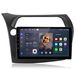 Honda autoradio 9 pouces Android 15 avec Carplay, GPS, Wi-Fi, Bluetooth, DAB+, commande au volant et USB pour Civic Hatchback (2005-2011) - 2 Go RAM + 32 Go de stockage