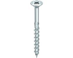 HECO TOPIX-Plus Spaanplaatschroef 4x50mm Verzinkt Platkop Deeldraad PZD 2 (500 stuks)