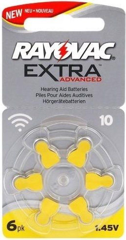Rayovac Extra Advanced 10 MF Hearing Aid Batteries - 6 Pack