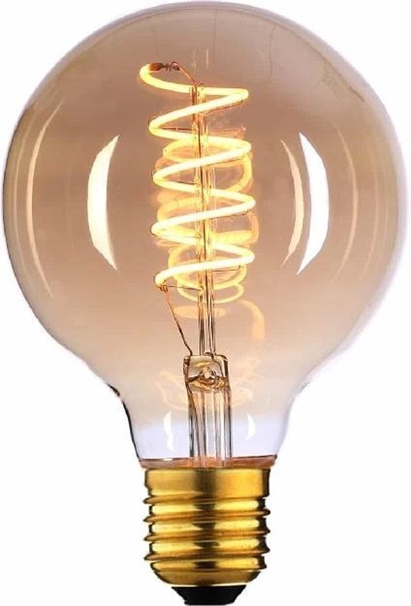 LT-Luce E27 4Watt Gold Spiraal 80mm Dimbaar