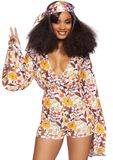 Leg Avenue Luxe sexy hippie boogie kostuum voor vrouwen - M - Volwassenen kostuums