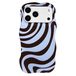 Selencia Vivid Wavy Backcover met MagSafe voor Apple iPhone 18 Pro / 17 Pro - Dream Swirl Chocolate