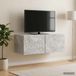 Maison Exclusive Meuble TV mural exclusif, dimensions 98 x 31 cm, couleur gris béton, fabriqué en bois composite