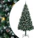 vidaXL Kunstkerstboom Groen 240 cm PVC en Staal en Kunststof