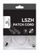 Gembird PP6A-LSZHCU-W-0.5M Câble réseau Blanc 0,5 m Cat6a S/FTP Rond