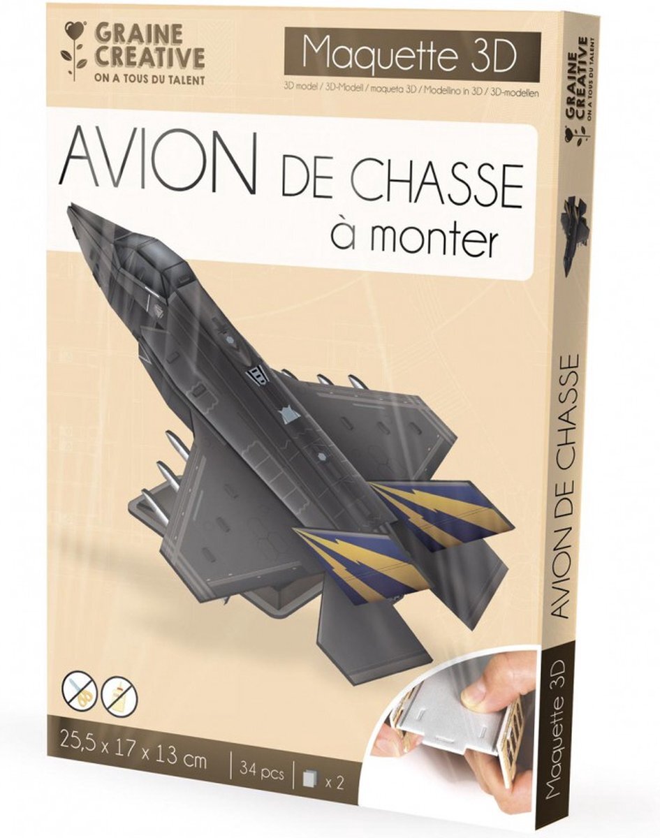 Graine Creative Chase Plane Model Puzzel