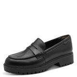 Tamaris Dames Instappers 1-24752-47 003 Zwart Leer/Synthetisch Maat 40 EU