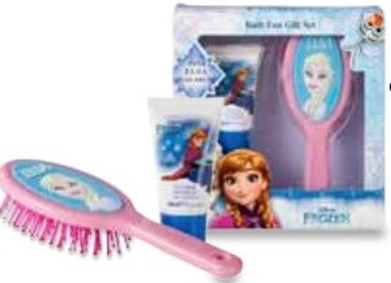 Disney Frozen Frozen Douchegel en Haar Borstel - geschenkverpakking kado kinder verpakkingsset Bad set