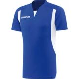 Macron Jersey Iron Royal Blue/White Short Sleeve Polyester Size S