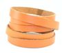 Cored wikkelarmband bruin, 100cm Q351