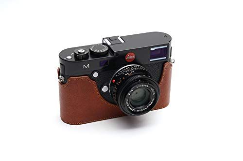 Zakao Case voor Leica M, Handgemaakte Echt Lederen Half Camera Case Tas Cover voor Leica M M-P M262 M-M Bottom Opening Versie Met Hand Strap (Lava Brown)