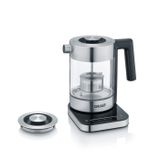 Graef WK350 Waterkoker 1 l 2000 W Zwart, Roestvrijstaal, Glas