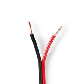 Nedis CABR1500BK1000 - Audio kabel - 100 m - Zwart/Rood