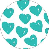 Bonateks Ronde digitaal bedrukte muismat, antislip onderkant, voor kantoor en thuis, diameter: 22 cm