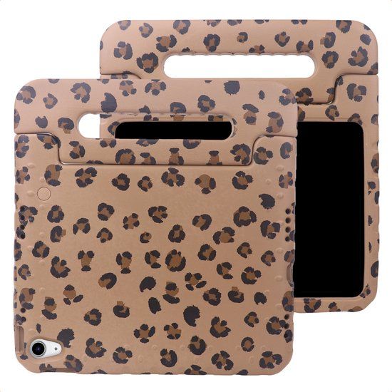 imoshion Tablet Hoes - Geschikt voor Apple iPad 11 2025 A16 / iPad 10e generatie (2022) 10.9 inch - Kidsproof Design Backcover met handvat - Beige