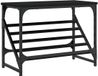 vidaXL Schoenenrek 60x30x45 cm bewerkt hout zwart