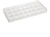 Schneider DW295 Polycarbonaat Chocolade Mould Enrobed, 24mm x 135mm x 275mm, helder