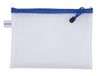 DONAU Zak met ritssluiting, A5 zakken met ritssluiting, 243 x 180 mm, EVA, ritsvak met ritssluiting, 24 stuks, blauw