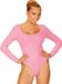 Widmann - Dans & Entertainment Kostuum - Unicolor Body Volwassen Met Knoopsluiting, Zacht Roze - Roze - Medium / Large