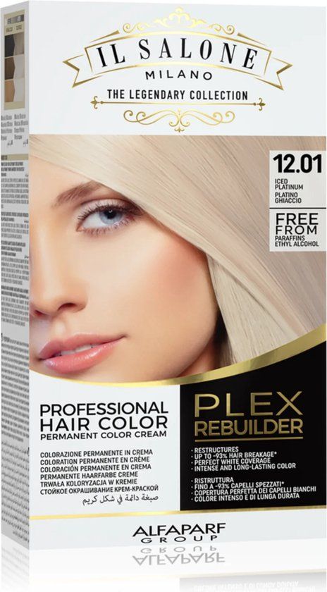 IL Salone - Alfaparf - Haarverf Kit - #12.01 IJsplatinablond - 120 ml