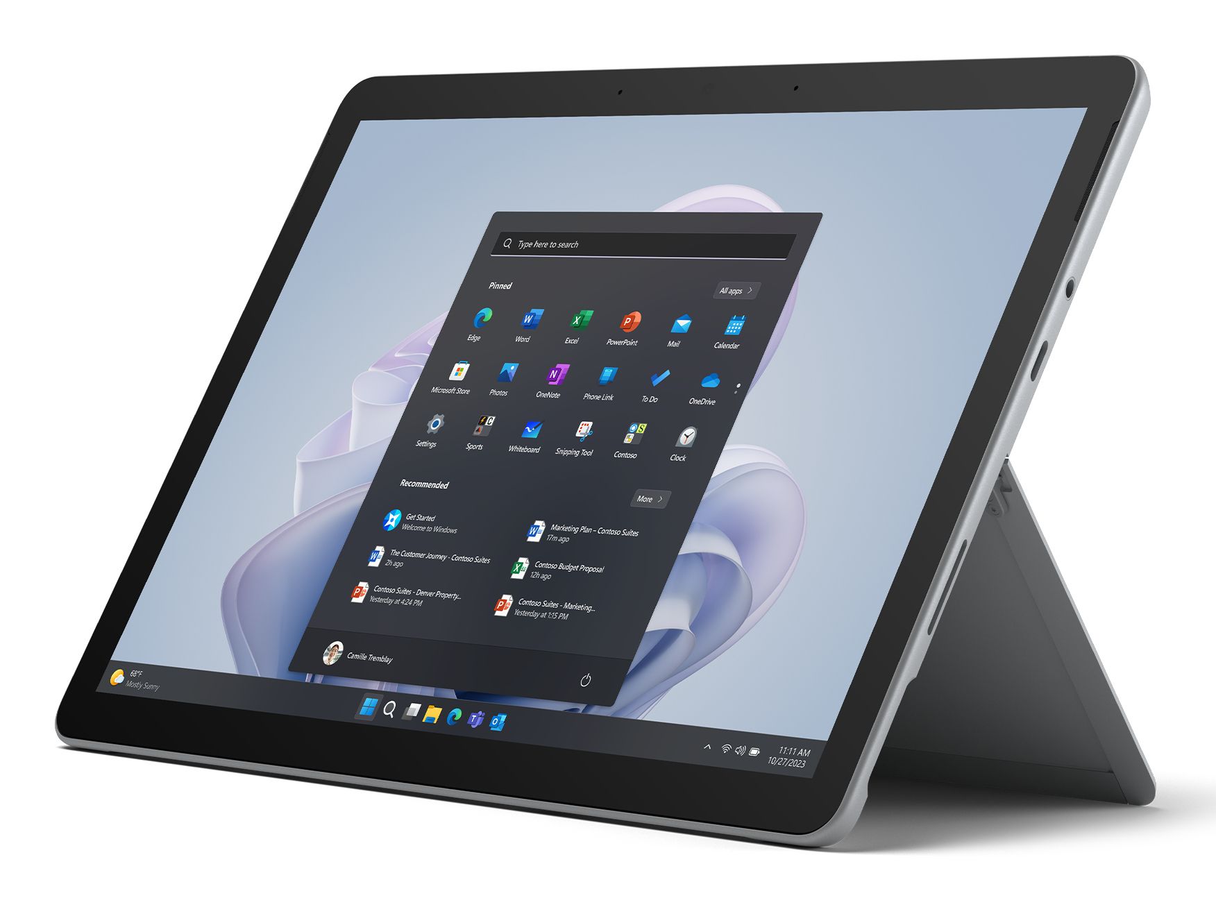 Microsoft Surface Go 4 / WiFi 6 / 256 GB / Platina